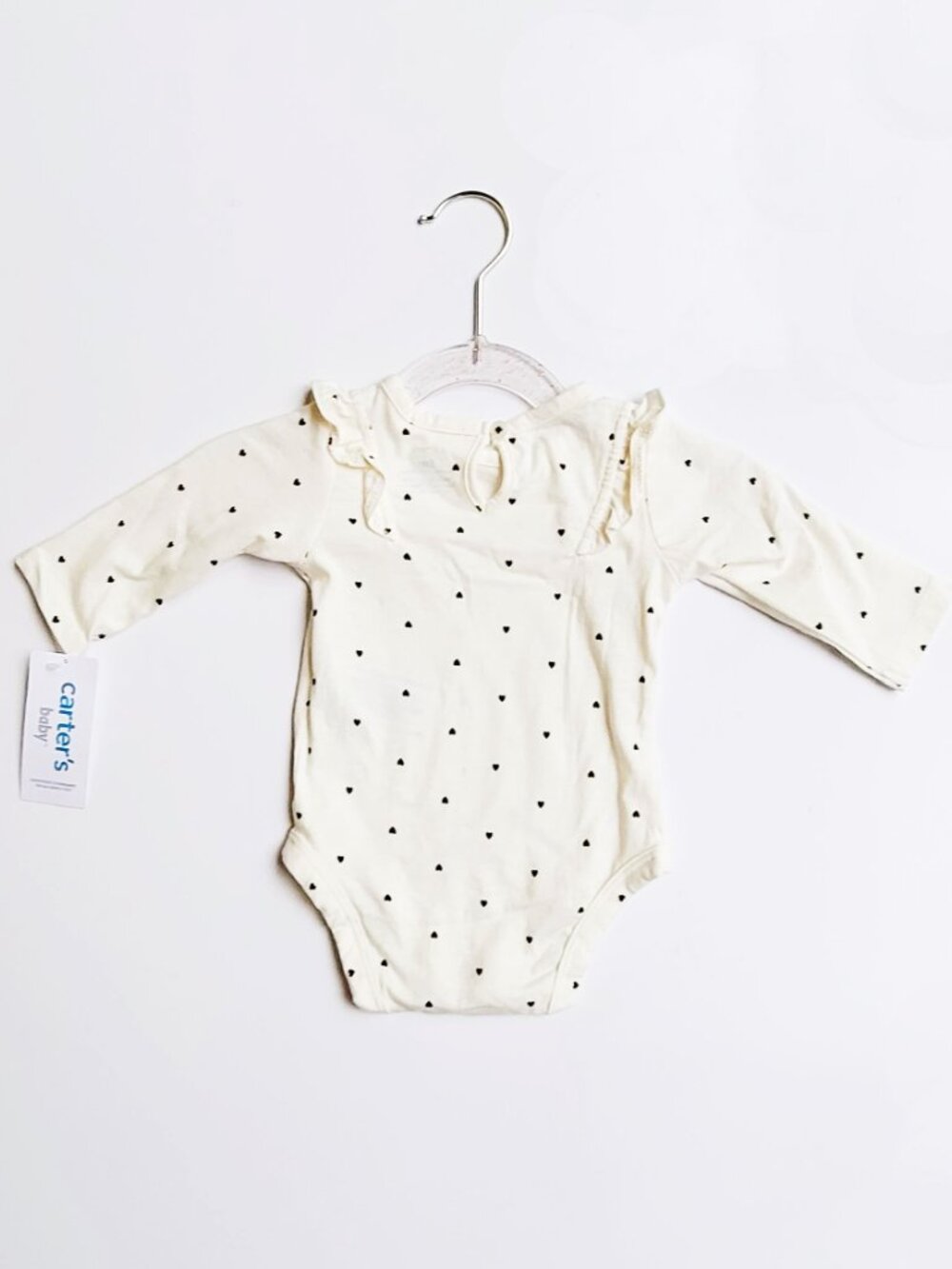 NWT Carter's Baby Girl 2-Piece Bodysuit & Pant Set – Black & white 3 months - Picture 5 of 15